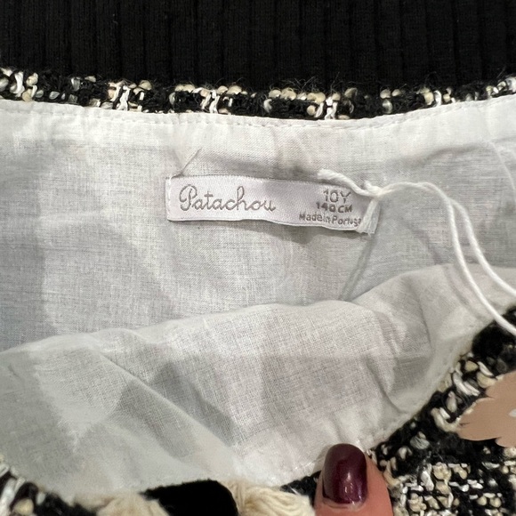 🆕Girls Patachou Turtleneck and Tweed Skirt Set Size 10 - Picture 7 of 8